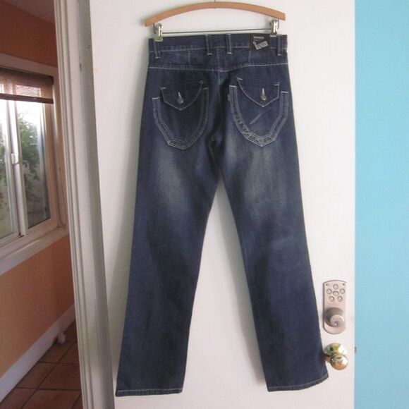 Mens Ranger Jeans 100% Cotton Size 30 X 32 Dark Wash Like New - Picture 1 of 11